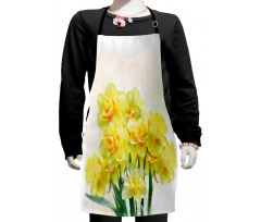 Paint of Daffodils Bouquet Kids Apron