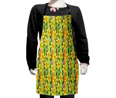 Narcissus Flower Ornate Kids Apron