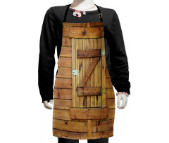 Grunge Wooden Shutters Kids Apron