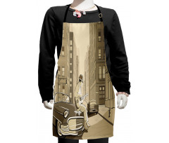 Old Street of New York Kids Apron