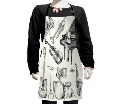 Musical Instruments Kids Apron