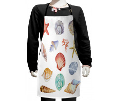 Seashells Exotic Animals Kids Apron