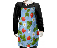 Strawberry Daisy Retro Kids Apron