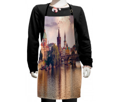 Prague River and Bridge Kids Apron