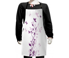 Violet Tree Blossoms Kids Apron