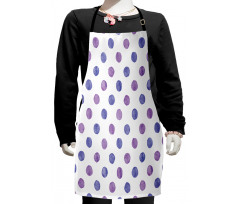 Watercolor Polka Dots Kids Apron