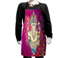 Folkloric Elephant Boho Kids Apron