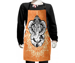 Pop Art Asian Elephant Kids Apron