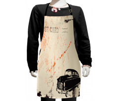 Old Fashioned Car Art Kids Apron