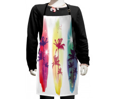 Palm Trees Seagulls Kids Apron