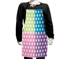 Polka Dots Patchwork Kids Apron