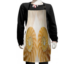 Symmetrical Seashells Kids Apron