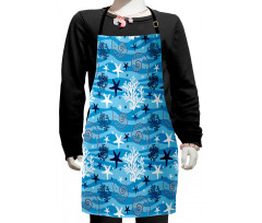 Seashells Marine Sea Kids Apron