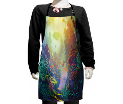 Coral Reef Aquarium Art Kids Apron