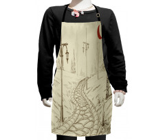 Sketchy Park Alley Kids Apron