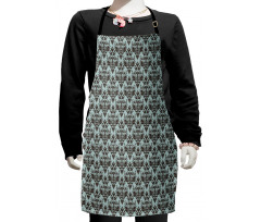 Damask Shapes Motif Kids Apron