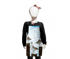 Grungy Sketch Seagulls Kids Apron