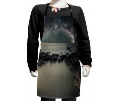 Milky Way Foggy Space Kids Apron