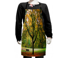 Autumn Park Leaves Nature Kids Apron