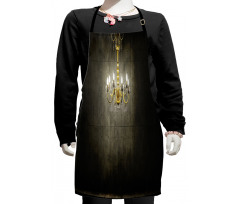 Classic Dark Chandelier Kids Apron