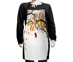 Trees with Dried Leaves Kids Apron