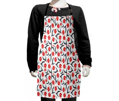 Vintage Inspired Tulips Kids Apron