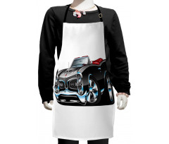 Nostalgic Sports Car Kids Apron