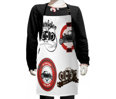 Retro Cars Pop Art Kids Apron