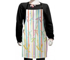 Colorful Bamboo Tree Kids Apron