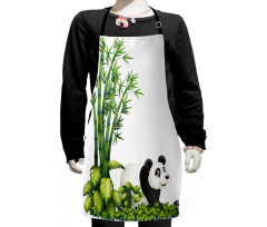 Panda Bear Bamboo Kids Apron