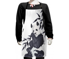 Panda in Zoo Chinese Kids Apron