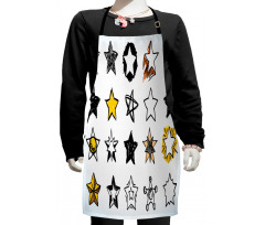 Punk Shapes and Designs Kids Apron