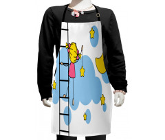 Girl Ladder with Star Kids Apron