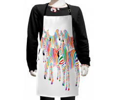 Colorful Animals Kids Apron