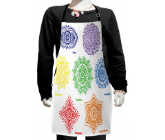 Colorful Chakra Kids Apron