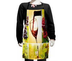 Vineyard Grape Harvest Kids Apron