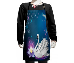 Magic Lily White Swan Kids Apron