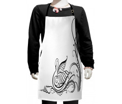 Black Swan in River Kids Apron