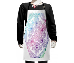 Evil Eye Bohemian Ombre Kids Apron