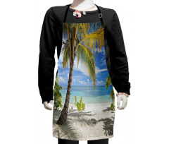 Palm Trees Coastline Kids Apron