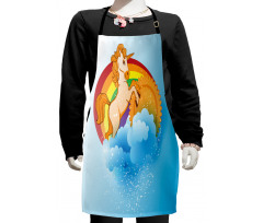 Cartoon Kids Rainbow Kids Apron