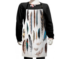 Bird Body Feathers Set Kids Apron