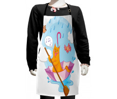 Cartoon Animal Kids Birds Kids Apron