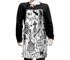 Dancing Skeletons Kids Apron