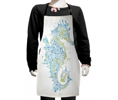 Greek Seahorse Mythological Kids Apron