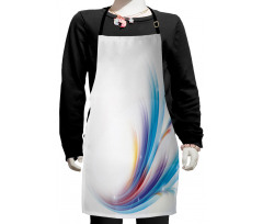 Rainbow Inspired Waves Kids Apron