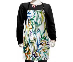 Bamboo Leaves Asian Kids Apron