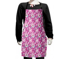 Peony Romantic Flower Kids Apron