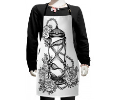 Sketch Style Hourglass Kids Apron