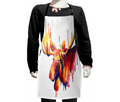 Psychedelic Watercolors Kids Apron